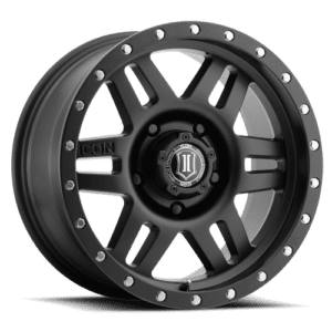 LC100/LC200/LX470/LX570 (17×8.50) 4 x SATIN BLACK SIX SPEED 5×150 +25 Offset