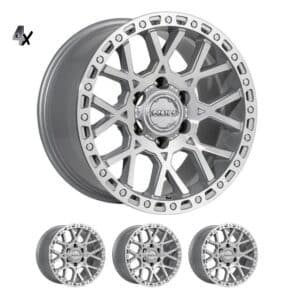 SILVERADO/SIERRA 1500 (17X9) 4x Hammer wheels (6/139) +12 OFFSET