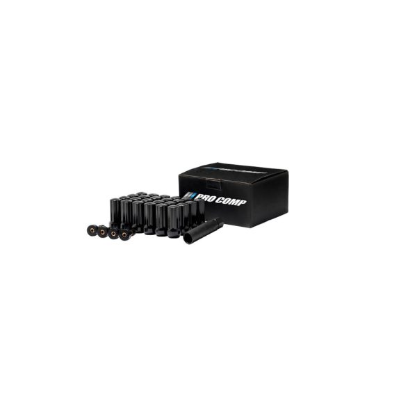 Pro Comp 24-Piece 14×1.5 Lug Nut Kit (Black)