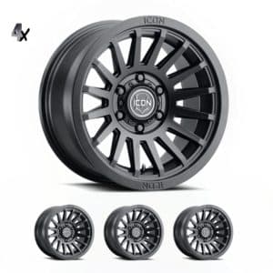 Ranger/Everst/Poer/Triton  L200 (17×8.5) 4x RECON PRO SATIN BLACK 6×5.5 +25 OFFSET